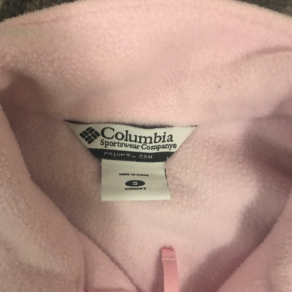 Columbia pink fleece vest size small - Picture 2 of 3